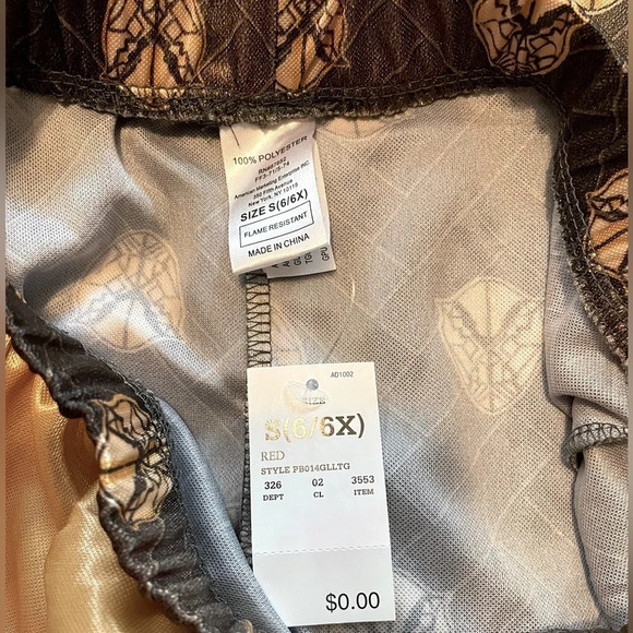 Marvel NWT 6 Black Panther 2pc costume. L/S, elastic waist & pant hem. Red, gold - Picture 6 of 7